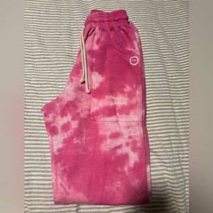 Big Bud Press pink tie dye sweatpants!